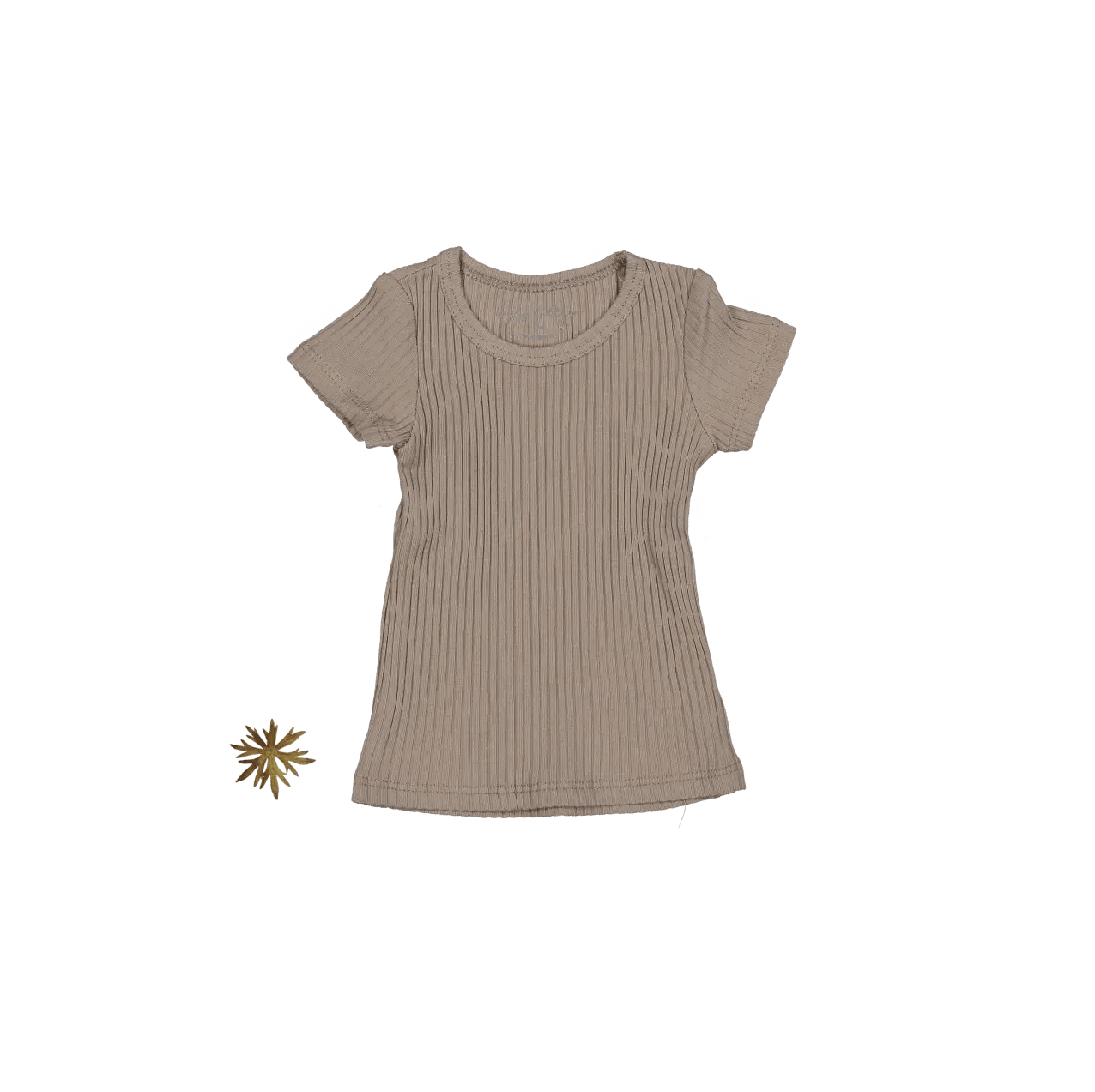 The Short Sleeve Tee - Taupe - Sleeve, Textile, Active Shirt, Grey, Top | Everetts Place