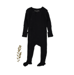 The Snap Romper - Black Ribbed - Sleeve, Baby & Toddler Clothing, Child, Button, Cardigan | Everetts Place