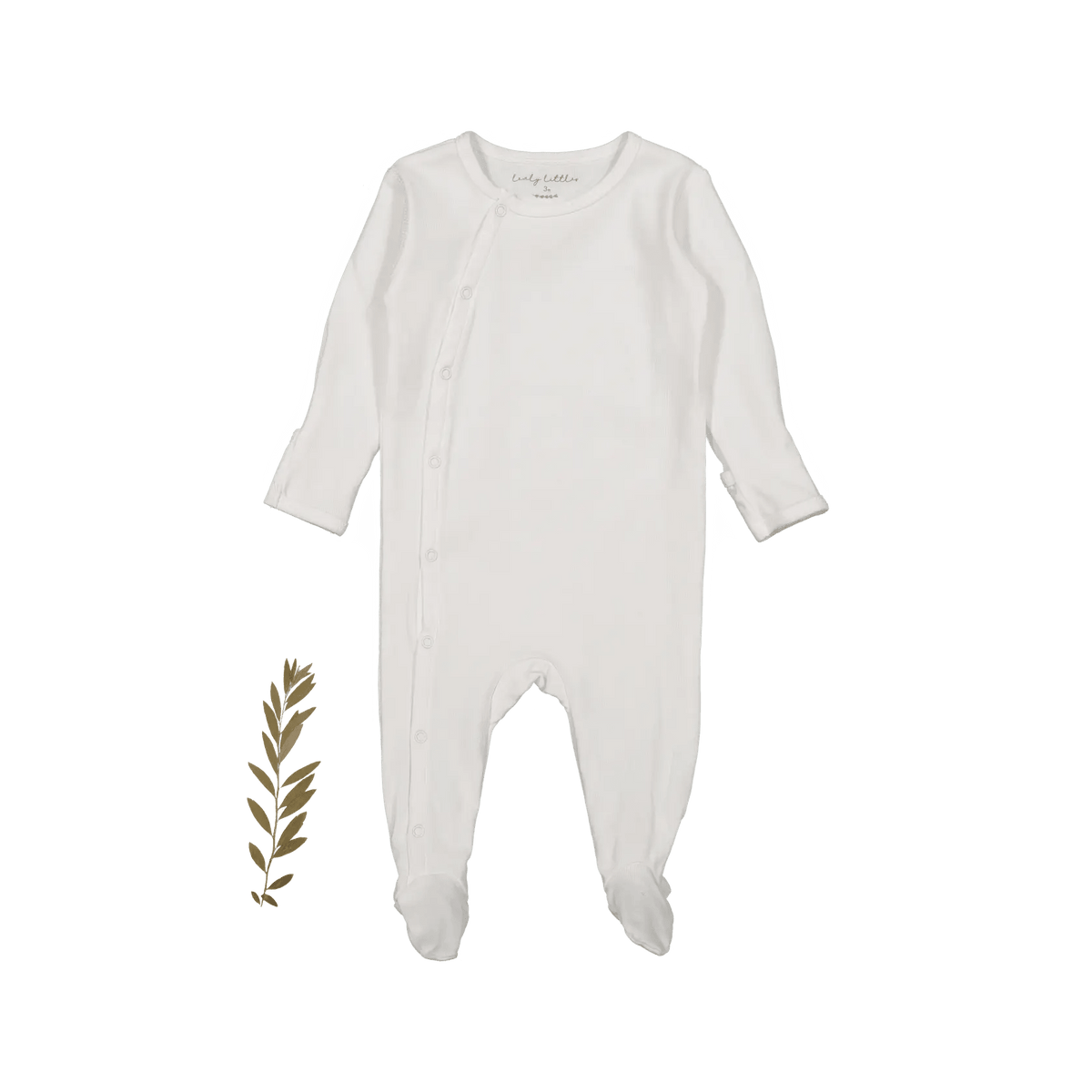 Lovely Littles The Snap Romper - White - 