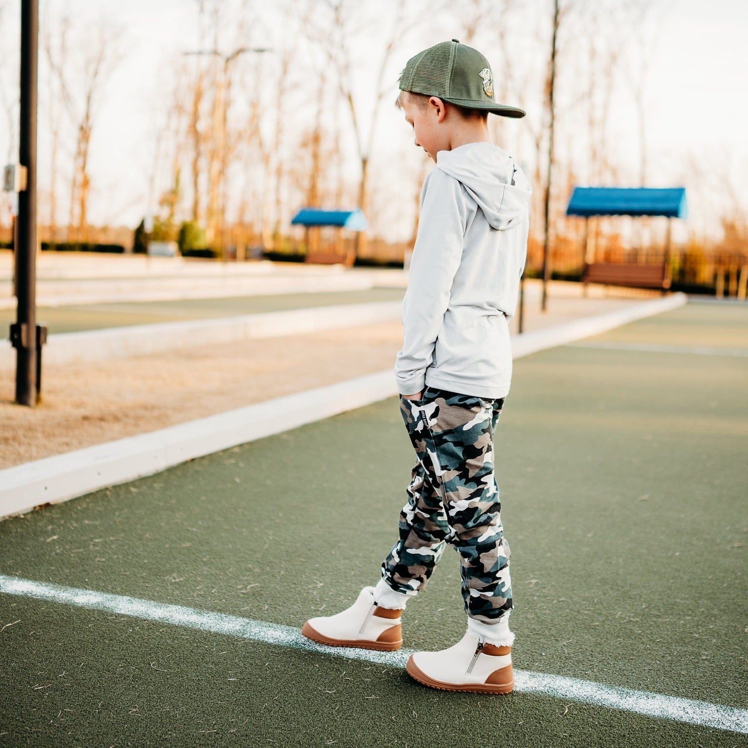 Soft tan leather Snugbug baby boot by Little Love Bug Co.