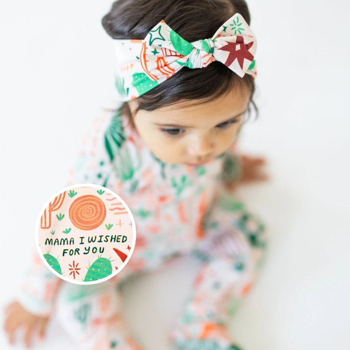 Raising Mama The SoftKnot Bow | Desert Cactus (Beige) - 