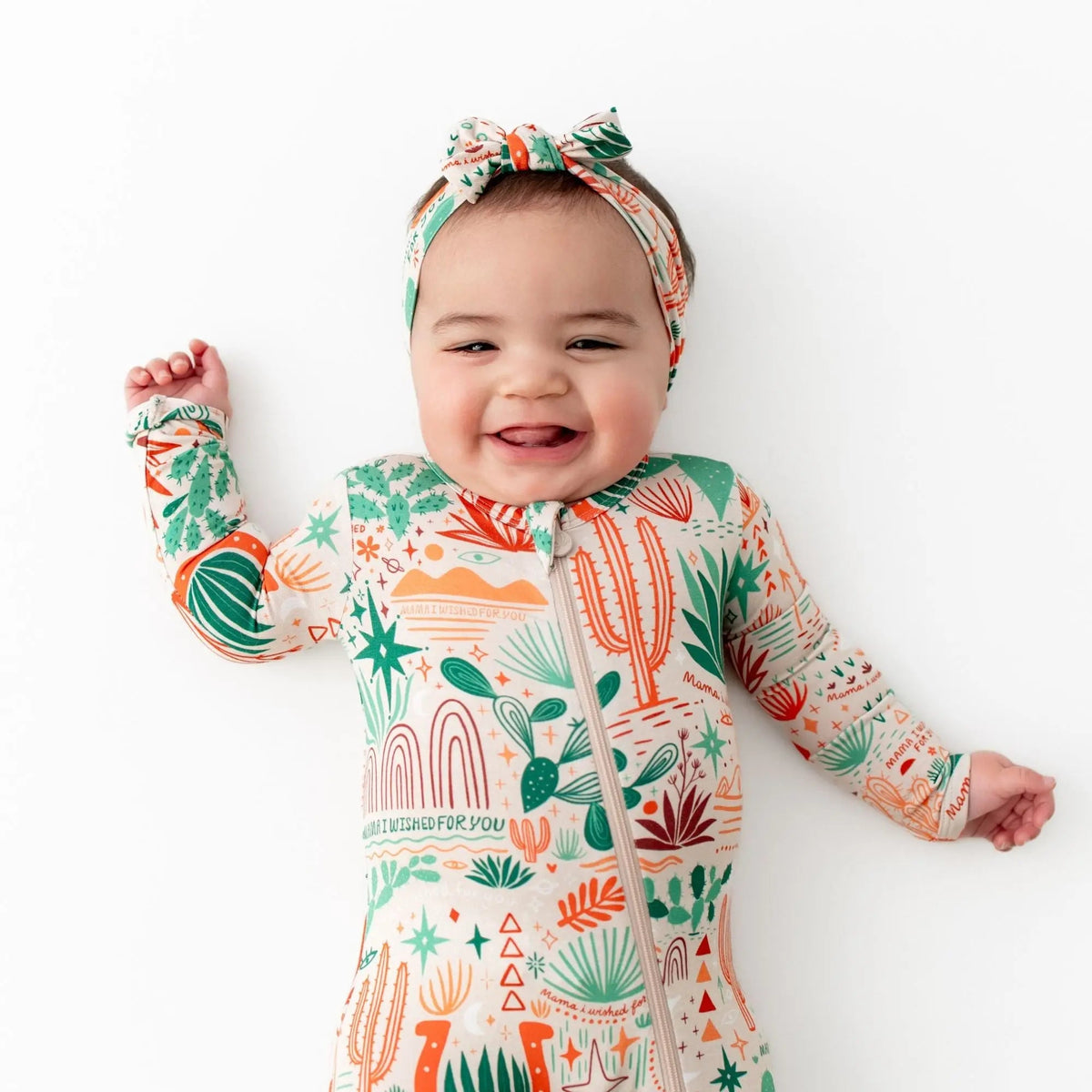 Raising Mama The SoftKnot Bow | Desert Cactus (Beige) - 