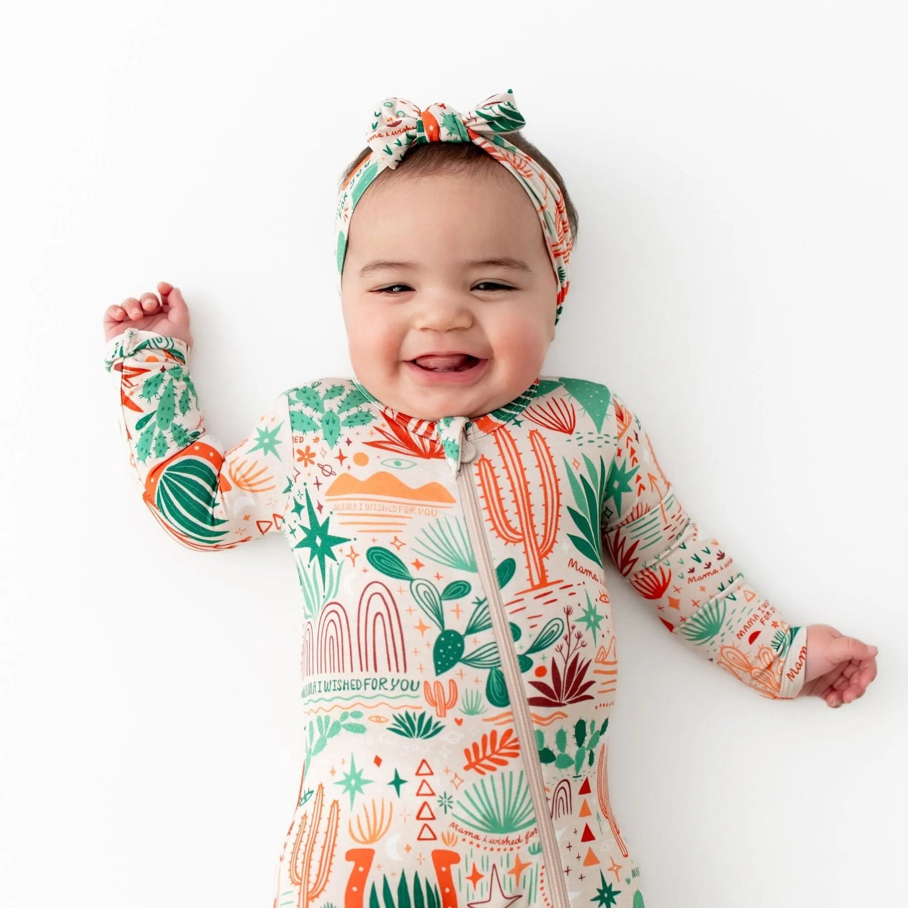 Raising Mama The SoftKnot Bow | Desert Cactus (Beige) - 