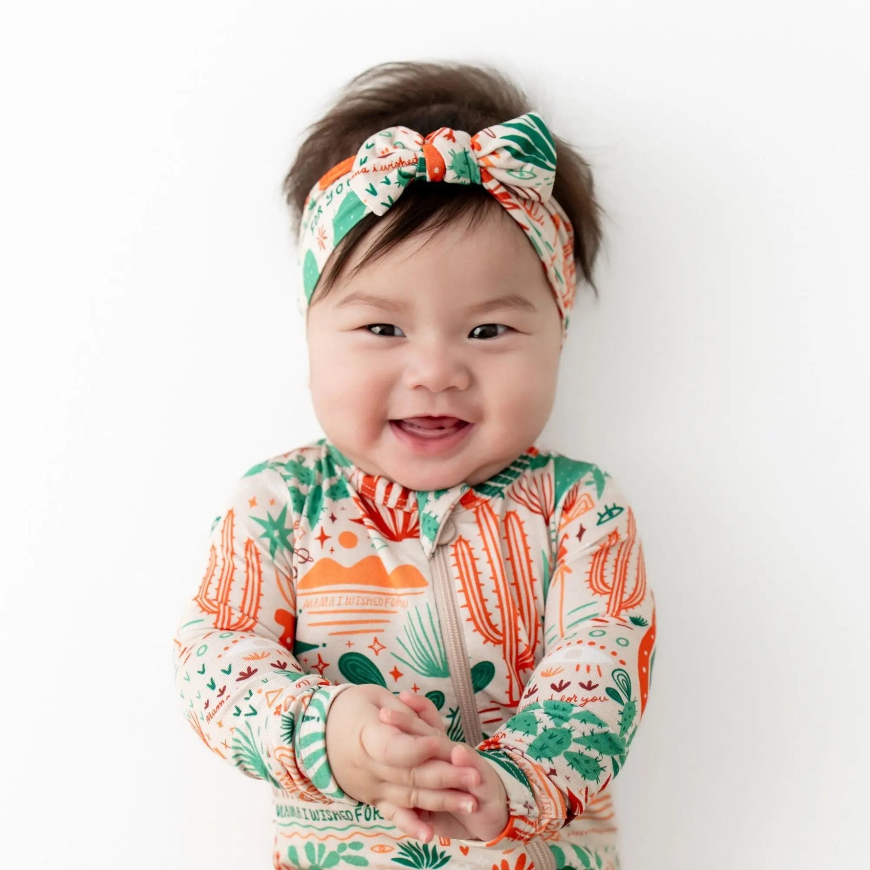 Raising Mama The SoftKnot Bow | Desert Cactus (Beige) - 