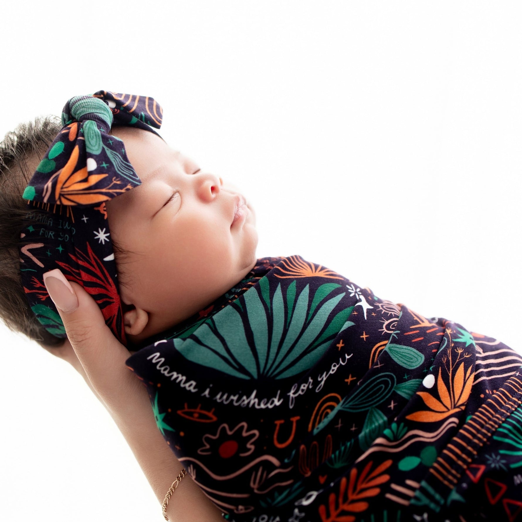 Raising Mama The SoftKnot Bow | Desert Cactus (Midnight)