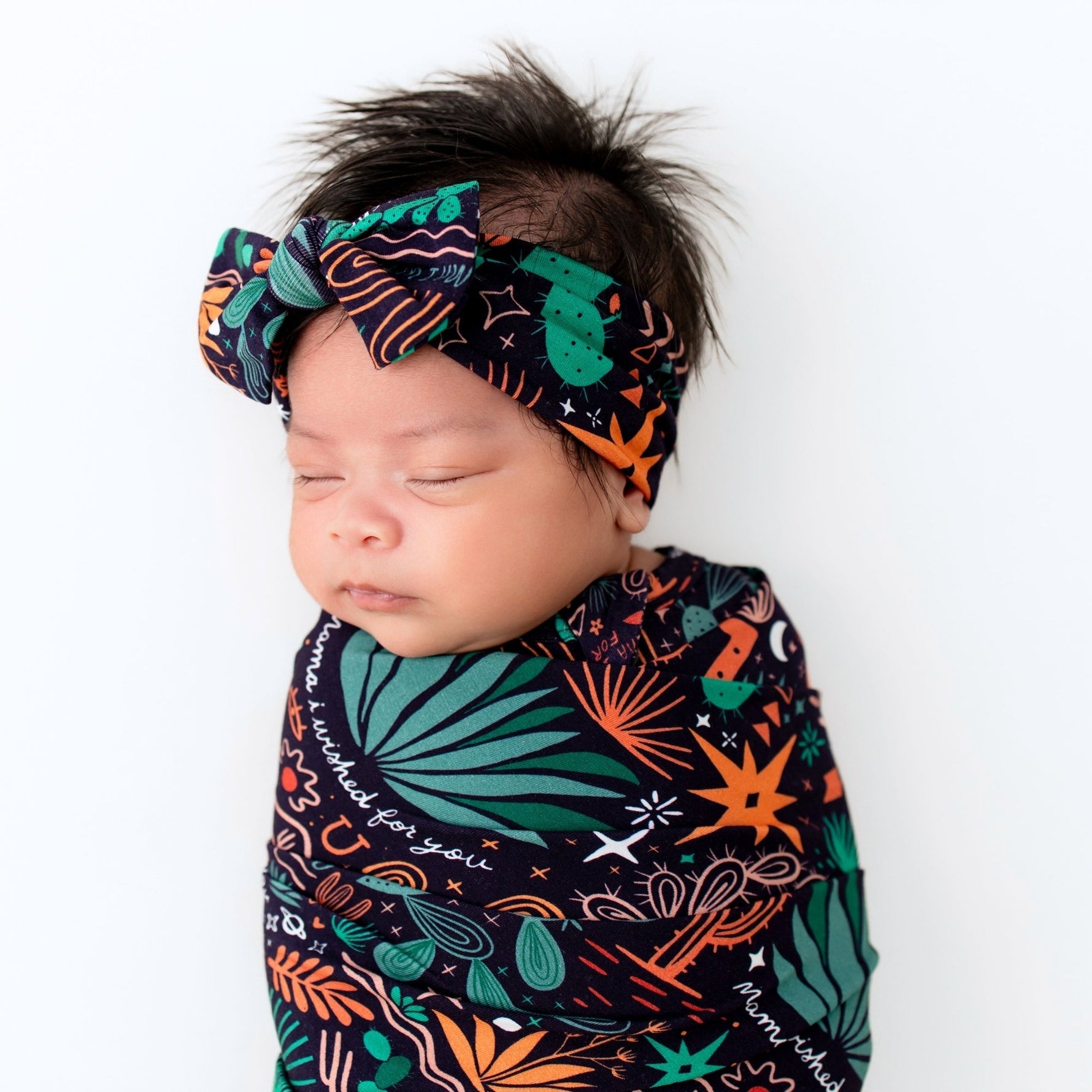 Raising Mama The SoftKnot Bow | Desert Cactus (Midnight)