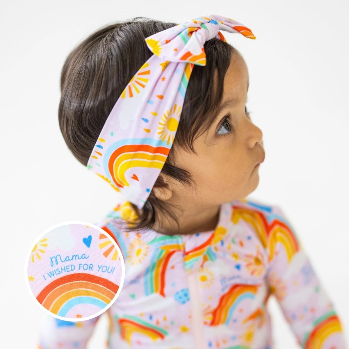 Raising Mama The SoftKnot Bow | Here Comes the Sunshine (Pink) - 