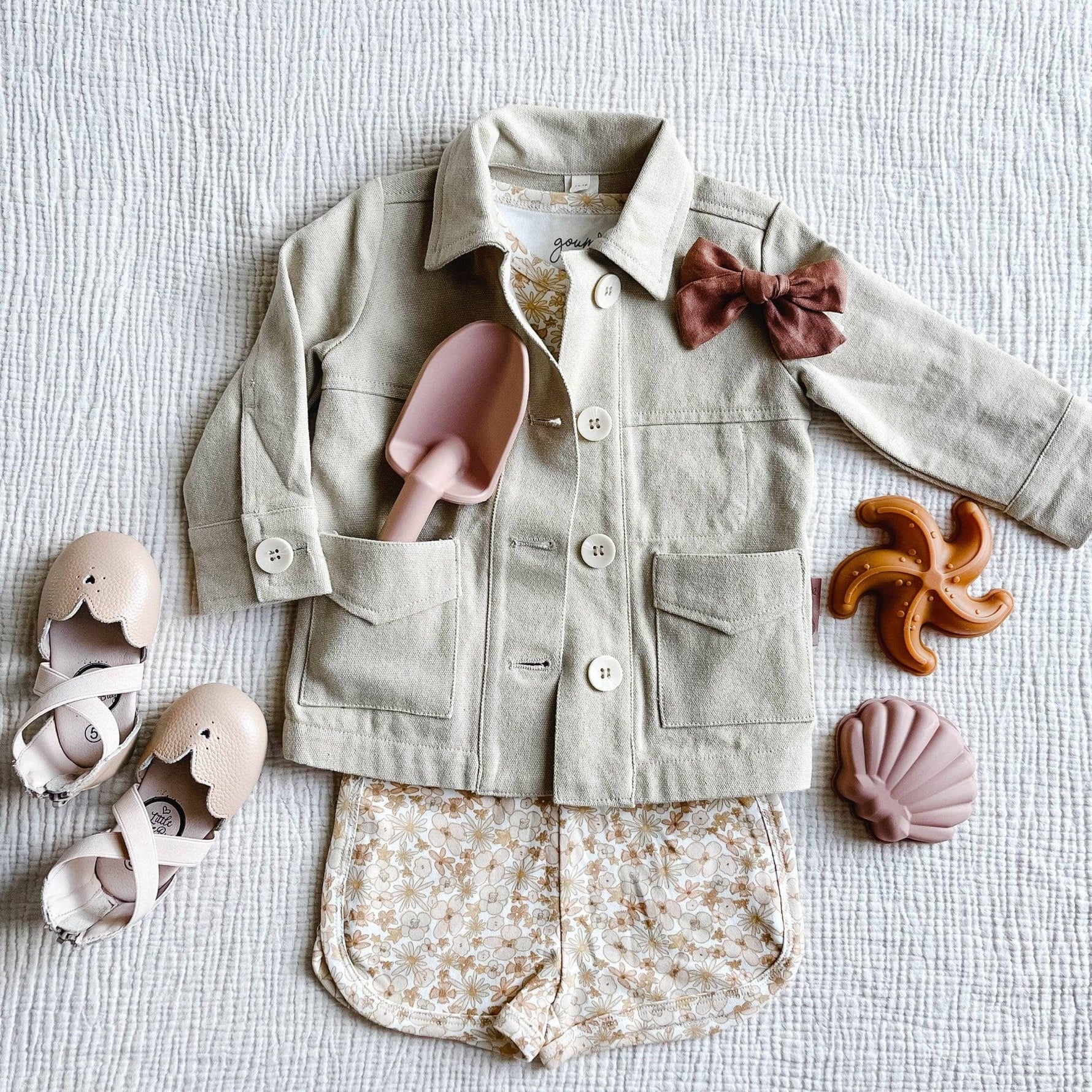 Little Love Bug Co. Sophia organic baby moccasins, soft sole