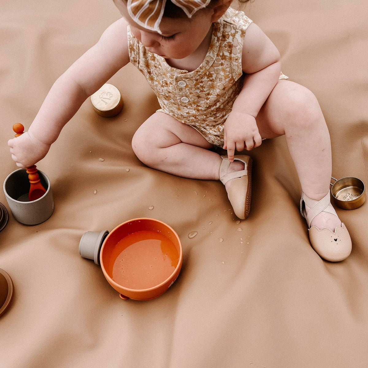 Little Love Bug Co. Sophia organic leather baby moccasins