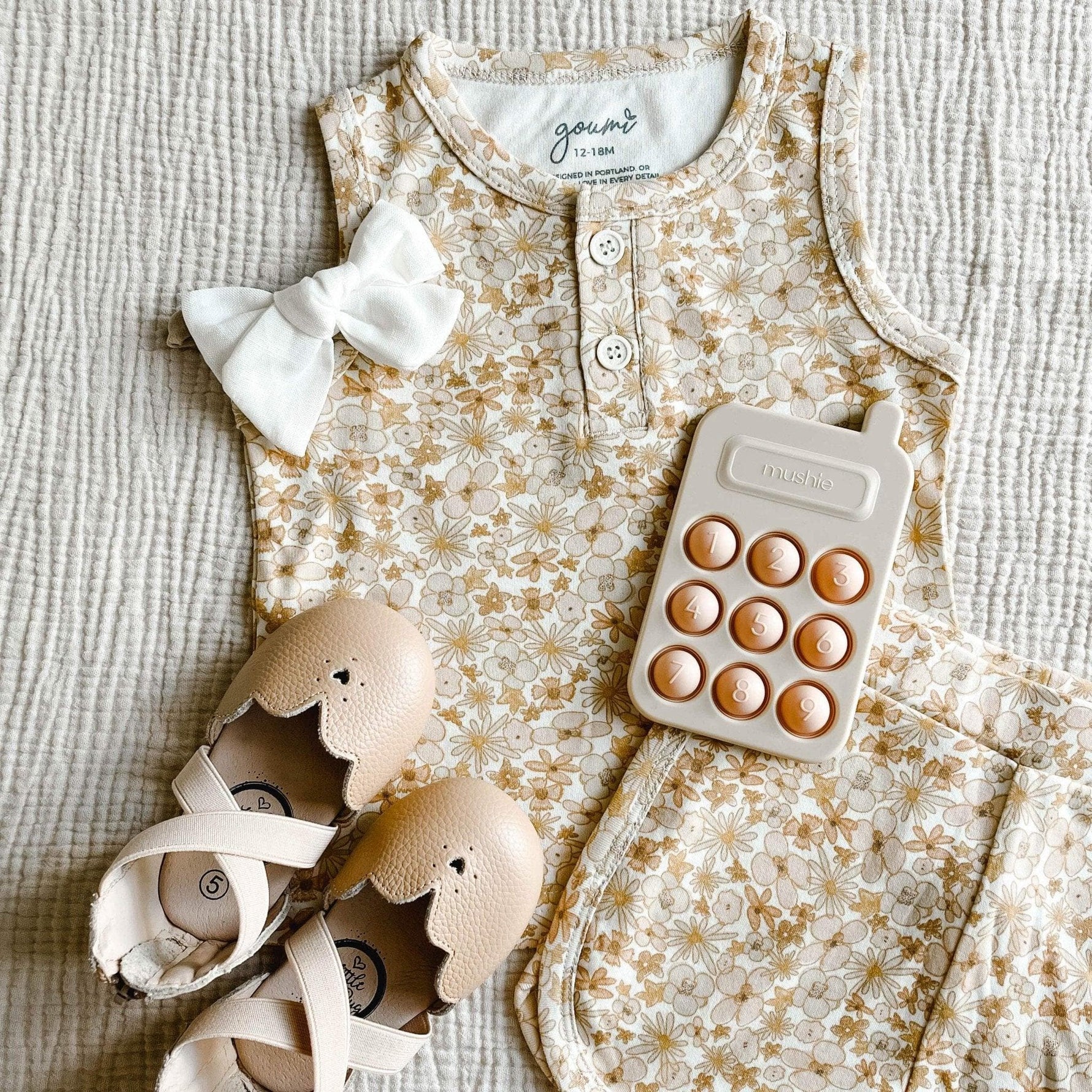 Little Love Bug Co. The Sophia soft organic baby moccasins.