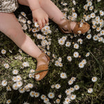 Little Love Bug Co. The Tinley baby t-strap leather sandals, organic boutique.
