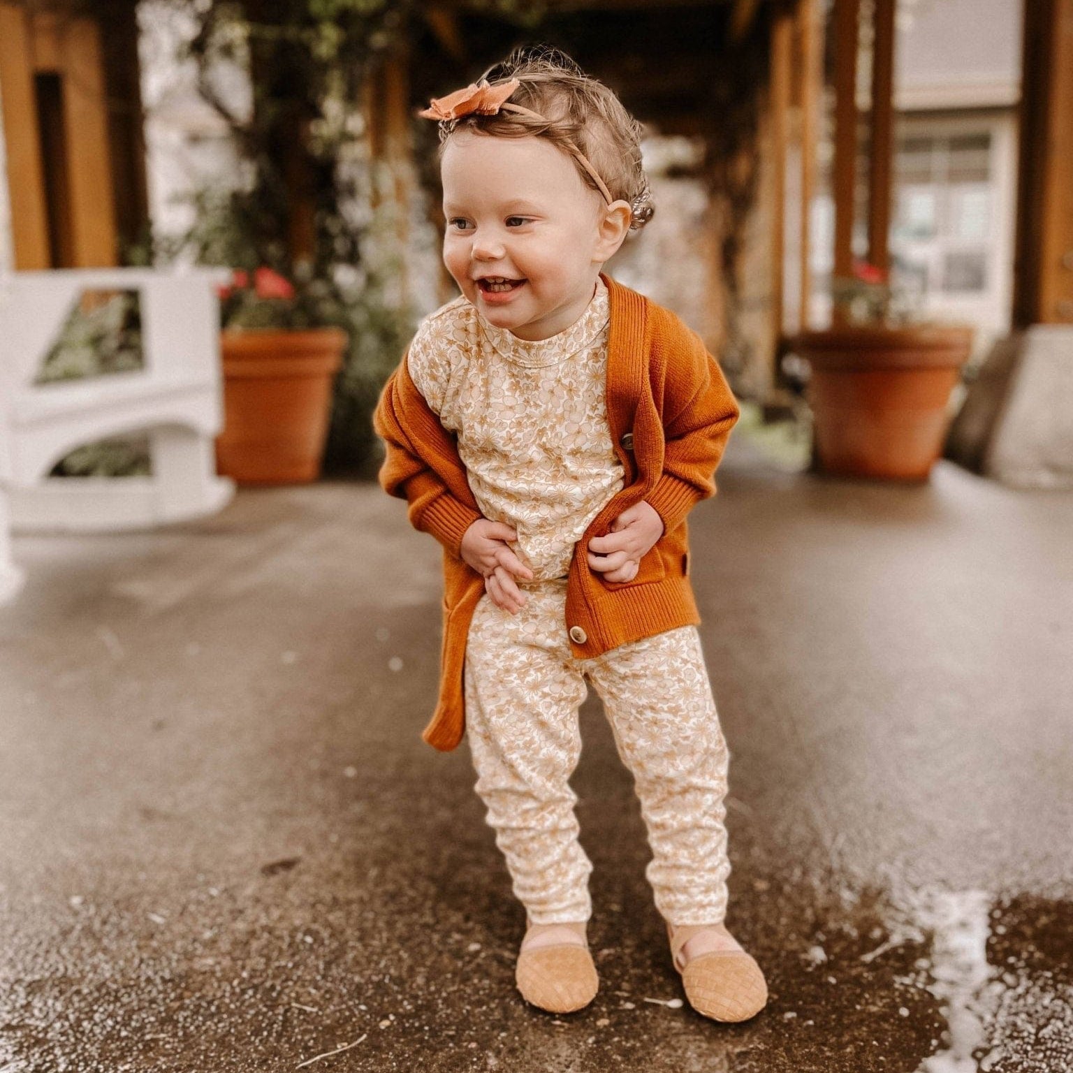 Little Love Bug Co. Tinley soft sole leather baby shoes.