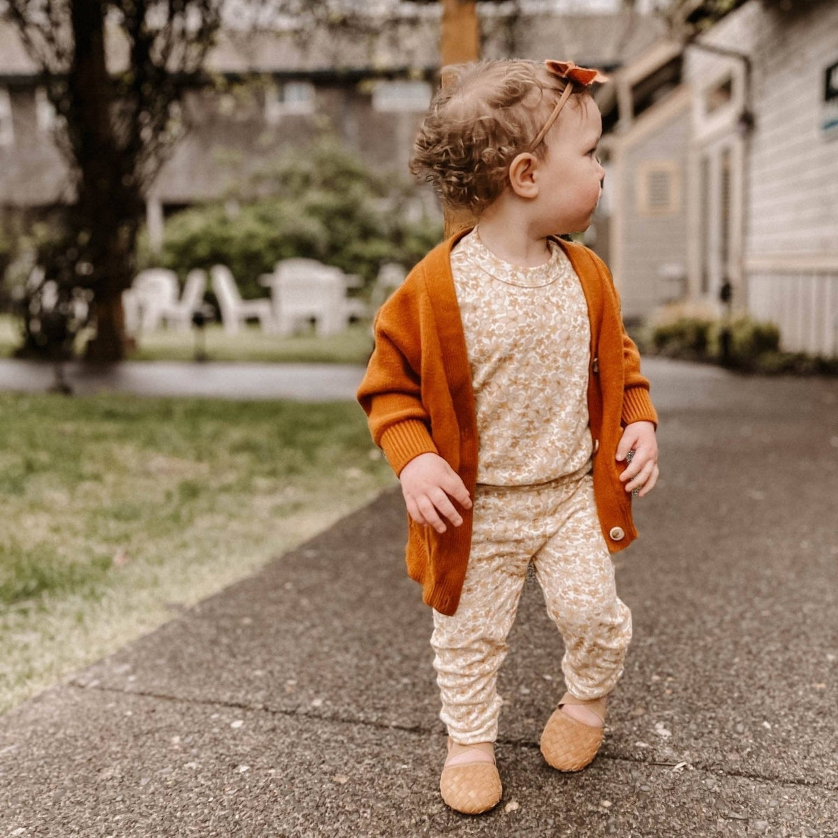 Little Love Bug Co. The Tinley organic soft sole baby shoes.