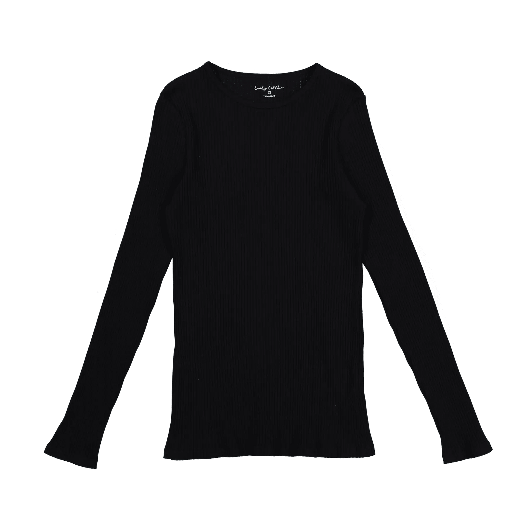 The Womens Tee - Black Ribbed - Sleeve, Long-sleeved T-shirt, Active Shirt, Sweater, Top | Everetts Place