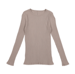 The Womens Tee - Taupe - Sleeve, Textile, Fashion, Long-sleeved T-shirt, Grey | Everetts Place