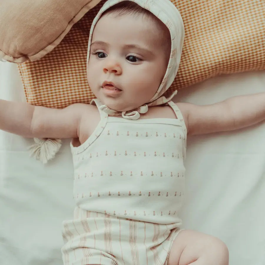Lovely Littles The Woven Bloomer - Rose Stripe - 
