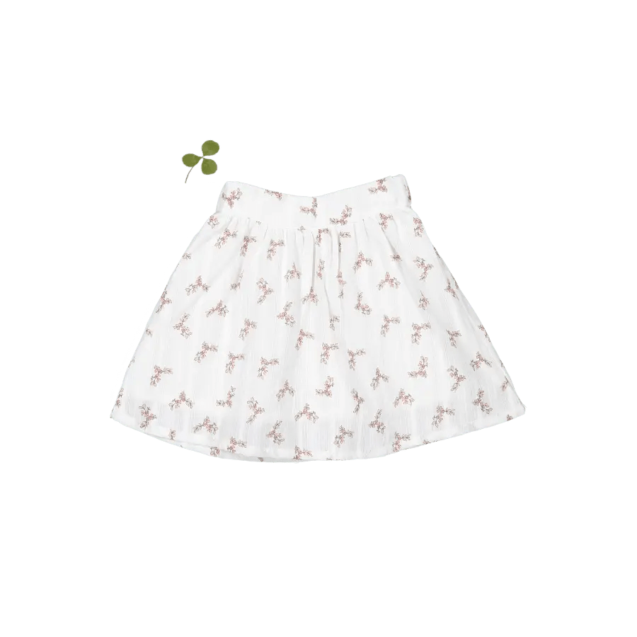 The Woven Skirt - Lola - White, Pink, A-line, Tennis Skirt, Skort | Everetts Place