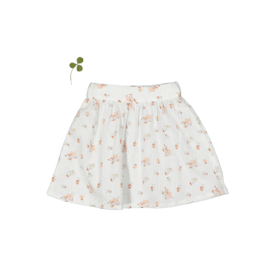 The Woven Skirt - Seashell - White, Textile, Pink, Baby & Toddler Clothing, Skort | Everetts Place
