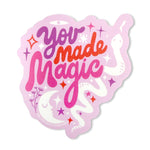 The "You Made Magic" (Pink) Sticker - Happiness, Clip art, Graphics, Design, Graphic design | Everetts Place