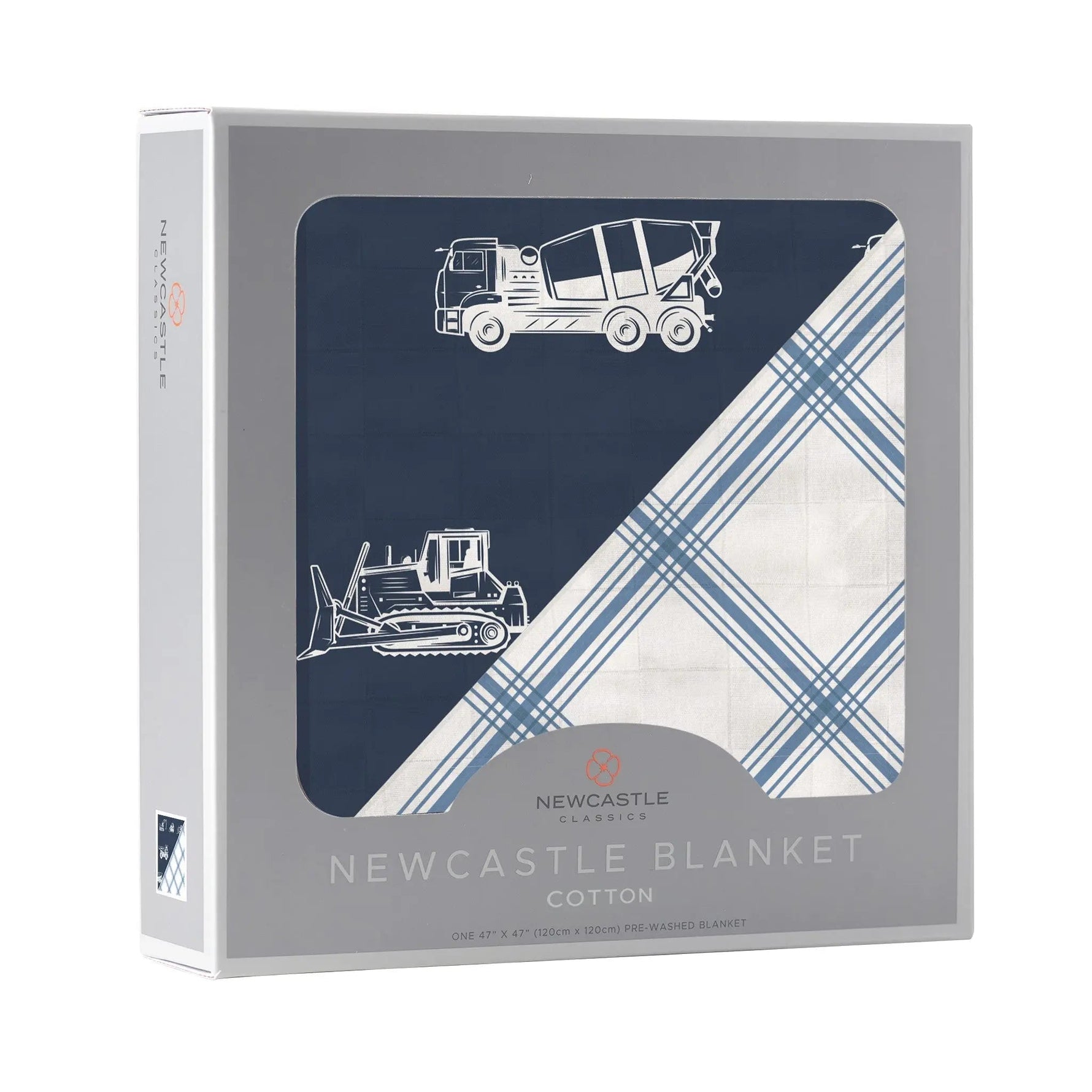 Newcastle Classics Things That Go and Buffalo Check Plaid Newcastle Blanket - 