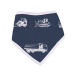 Newcastle Classics Things That Go Bandana Bibs with Absorbent Cotton for Teething Babies - 