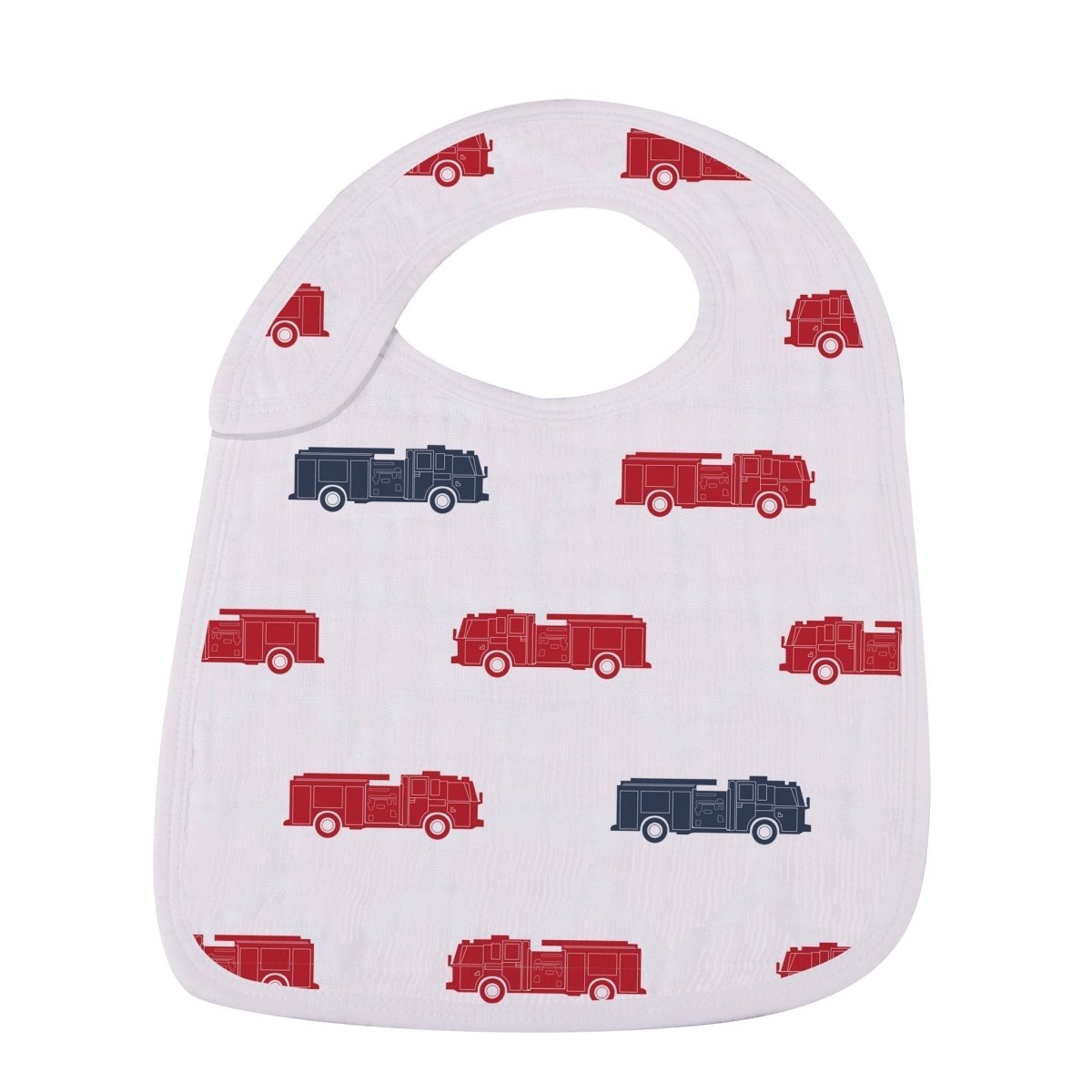 Newcastle Classics Things That Go Snap Soft Cotton Muslin Bibs 3 Pack for Babies - 