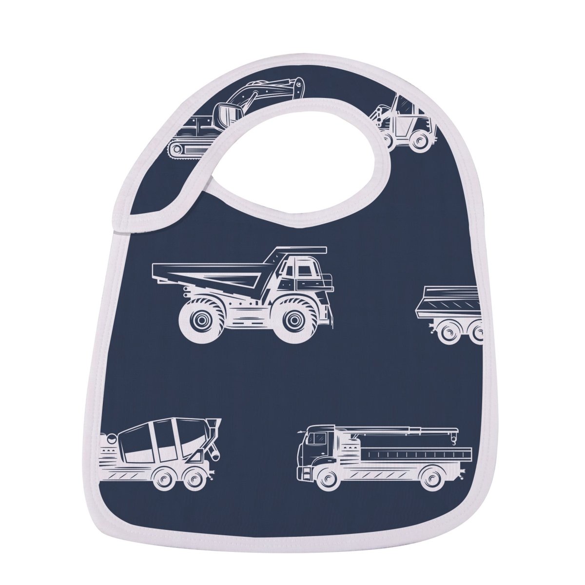 Newcastle Classics Things That Go Snap Soft Cotton Muslin Bibs 3 Pack for Babies - 