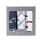 Newcastle Classics Things That Go Muslin Swaddle 3 Pack Made with 100 Percent Natural Cotton - Baby & Toddler > Swaddling & Receiving Blankets > Swaddling Blankets Cotton Swaddle