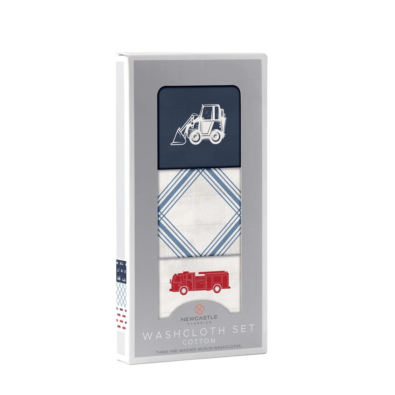 Newcastle Classics Things That Go Washcloth Set 3PK - 