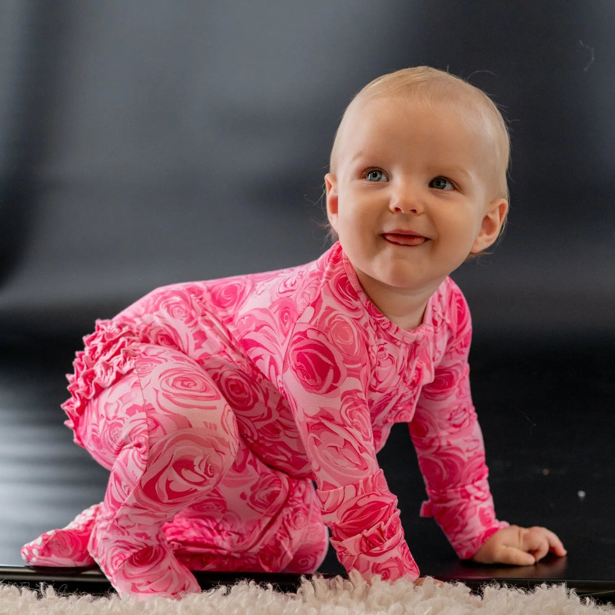Sweet Bamboo This Must Be Love Ruffle Footie - 