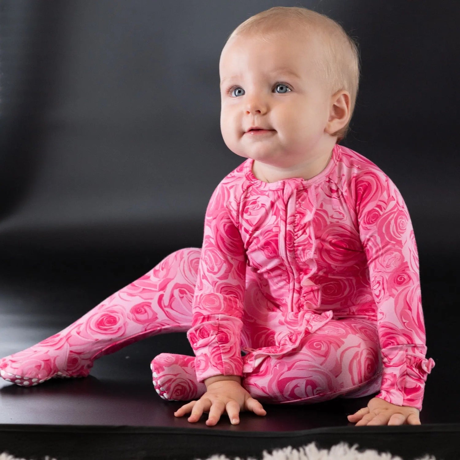 Sweet Bamboo This Must Be Love Ruffle Footie - 