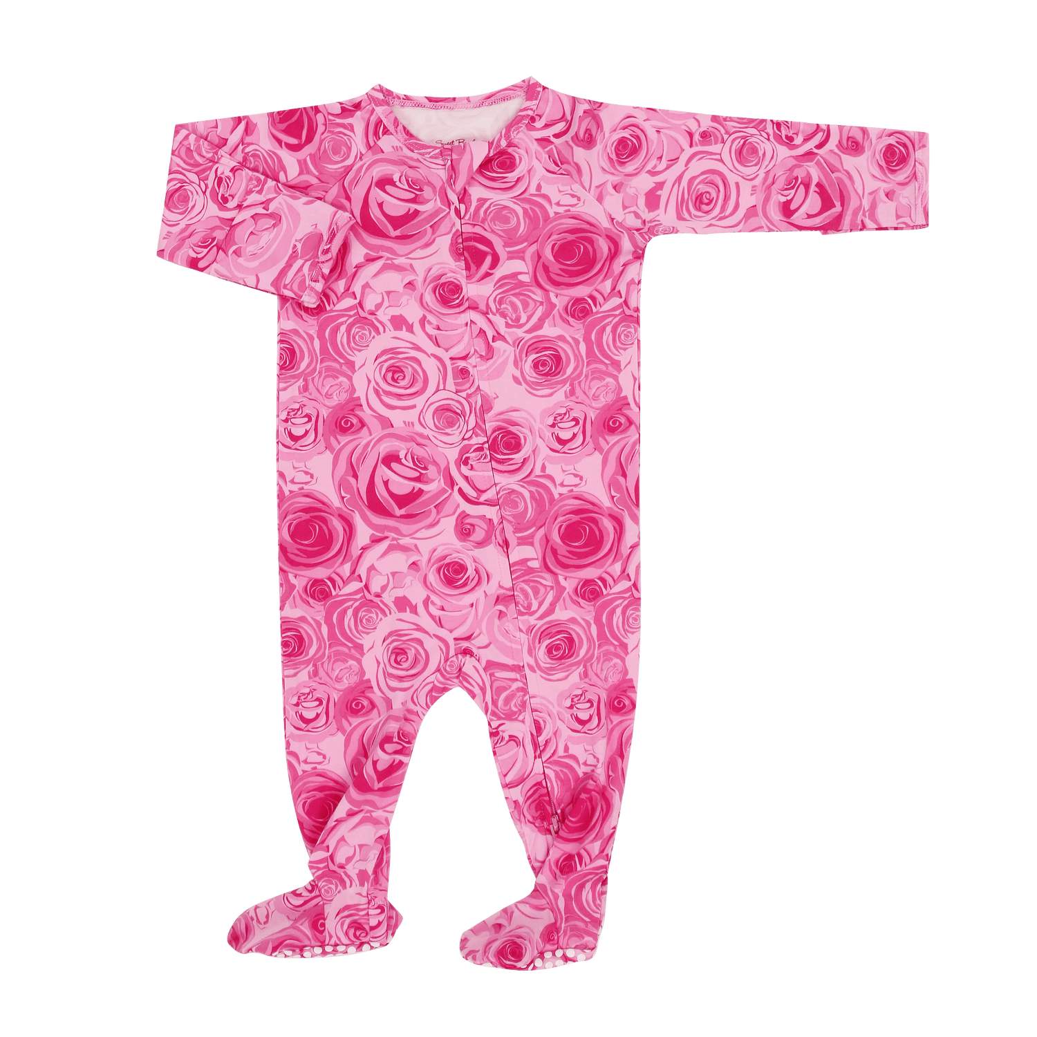 Sweet Bamboo This Must Be Love Zipper Footie - 