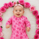 This Must Be Love Zipper Footie - Baby & Toddler Clothing, Child, Pink, Happiness, Smile | Everetts Place