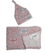Dragonfly Dreams Bamboo Tied With Grace Swaddle and Hat Set