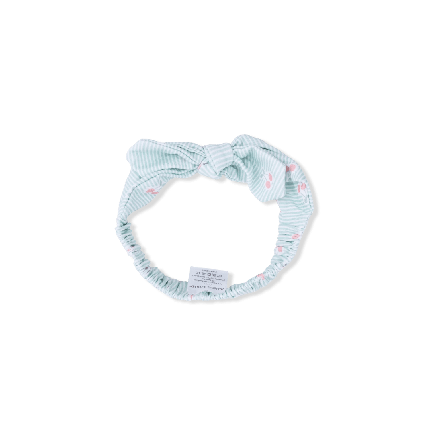 Angel Dear Tiny Cherry Stripe - Knot Headband - 