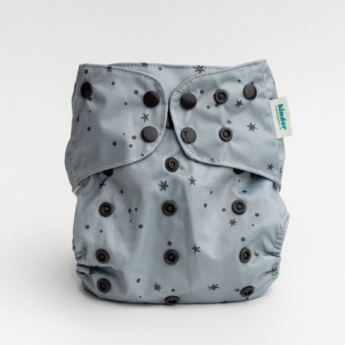 Kinder Cloth Diaper Co. Space and Sky: Essentials Pocket Cloth Diaper with Athletic Wicking Jersey, Grows with your Baby
