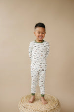 Little Joy Co. Tiny Tractors 2pc Bamboo Pajamas Breathable for Kids - Everetts Place Boutique - 