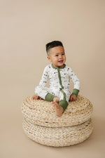 Little Joy Co. Tiny Tractors Bamboo Zippy Pajamas For Babies And Toddlers - Everetts Place Boutique - 