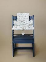 Little Joy Co. Tiny Tractors Cushion for the Stokke Tripp Trapp Highchair - Wipeable Cover - Baby Highchair Accessories - 