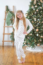 Little Joy Co. Tiny Trees Ribbed Bamboo 2pc Henley Pajamas - 
