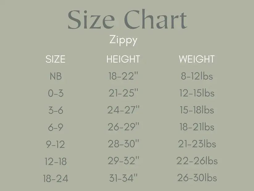 Little Joy Co. Tiny Trees Ribbed Bamboo Zippy Pajamas - 