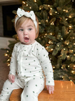 Little Joy Co. Tiny Trees Ribbed Bamboo Zippy Pajamas - 