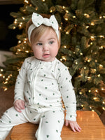 Little Joy Co. Tiny Trees Ribbed Bamboo Zippy Pajamas - 