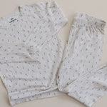 Little Joy Co. Tiny Tulips Bamboo Pajamas 2Pc Comfort Sleepwear Set - Everetts Place Boutique - 