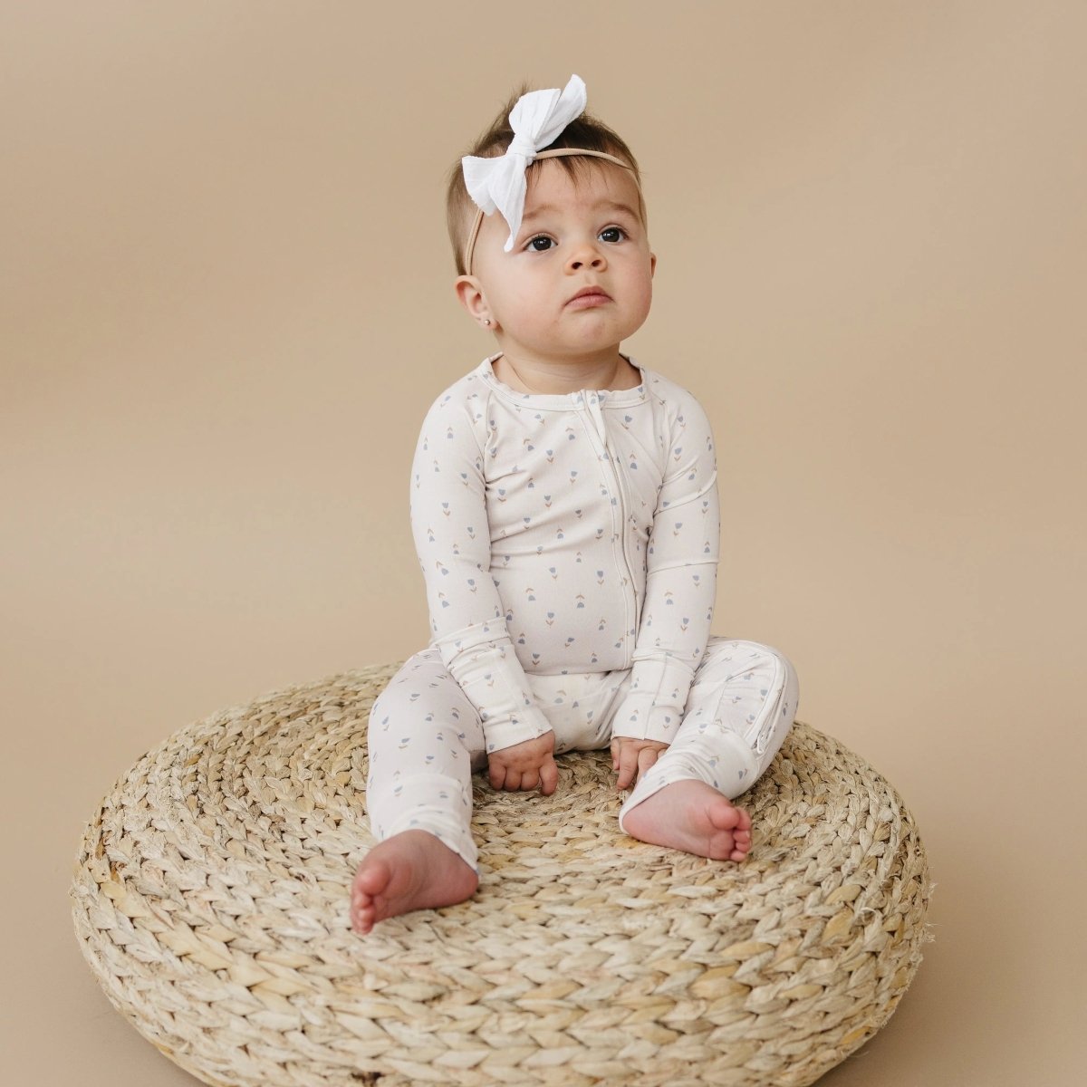 Little Joy Co. Tiny Tulips Bamboo Zippy Pajamas for Babies Little Joy - Everetts Place Boutique - 