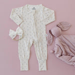Little Joy Co. Tiny Tulips Bamboo Zippy Pajamas for Babies Little Joy - Everetts Place Boutique - 