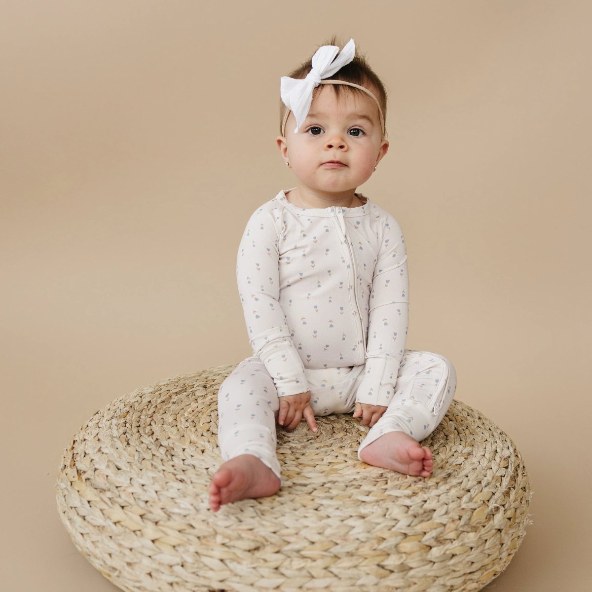 Little Joy Co. Tiny Tulips Bamboo Zippy Pajamas for Babies Little Joy - Everetts Place Boutique - 