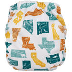 Tiny Tushies Newborn All-In-One Reusable Modern Cloth Diaper by Texas Tushies