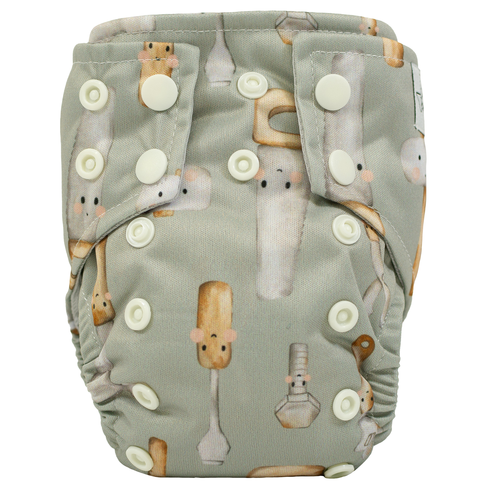 Tiny Tushies Newborn AIO Cloth Diaper with Pocket Opening for Babies 5 to 20 Pounds Texas Tushies