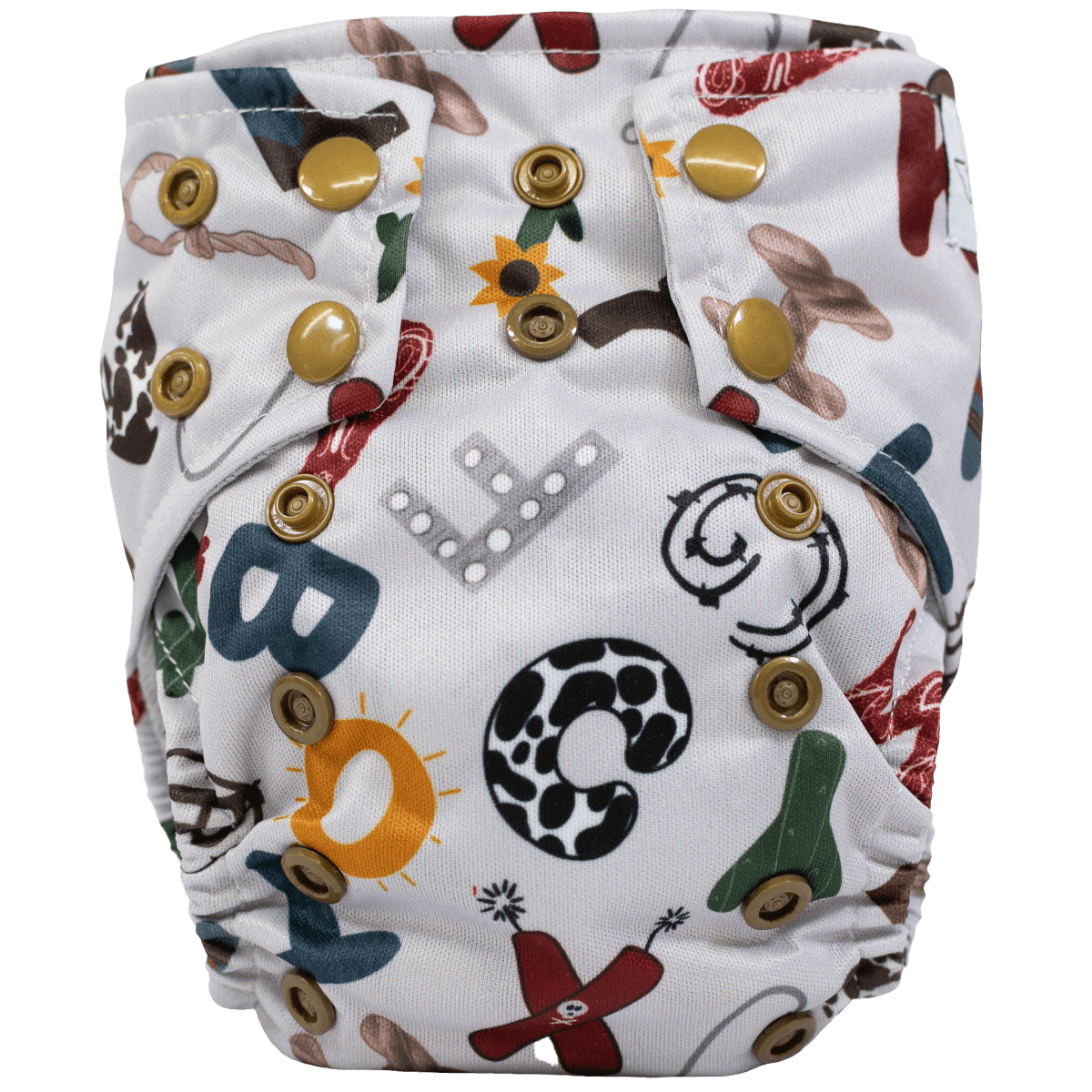 Texas Tushies Tiny Tushies Newborn AIO Cloth Diaper with Pocket Opening for Babies - 